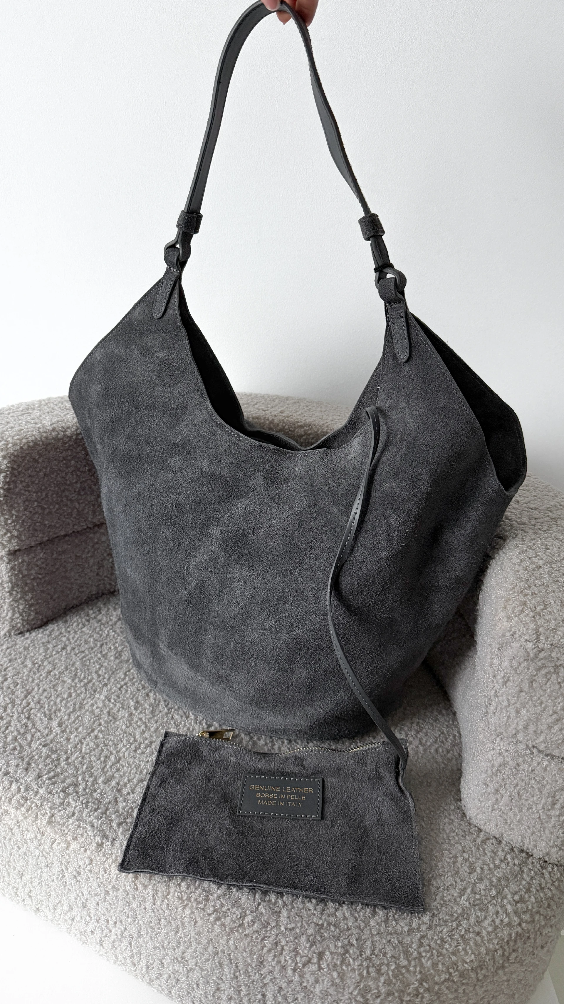 Zamšādas pleca soma 8014345