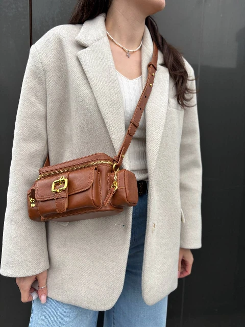 Ādas crossbody soma 95500