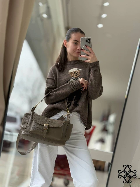 Ādas pleca soma 80449