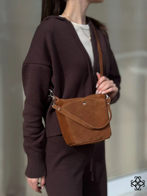 Zamšādas crossbody soma 80416