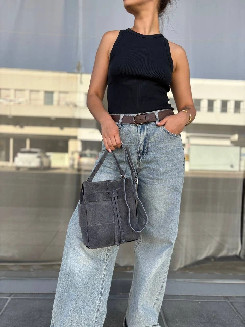 Ādas crossbody soma 95636