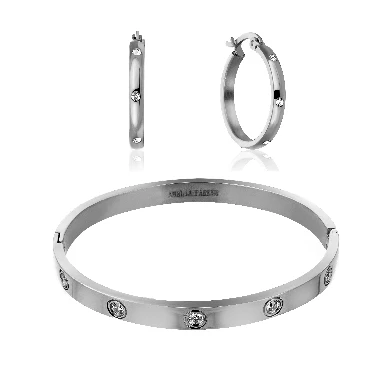 Rotu komplekts Raindrop Set in Silver AS008S
