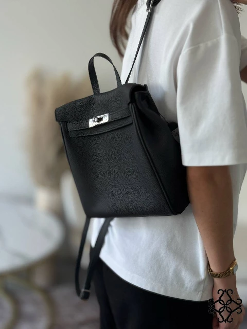 Leather backpack 80393