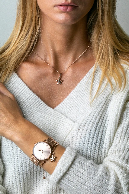 Rotu rokassprādze Serene in Rose Gold