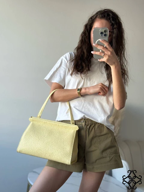 Leather handbag 80531