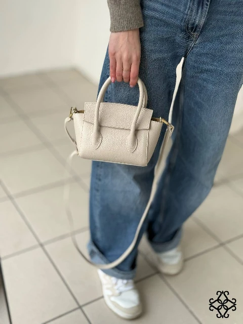 Leather handbag 80478