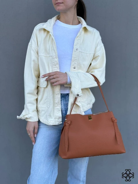 Ādas pleca soma 80112