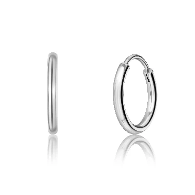 Auskari Carmen Silver Hoop
