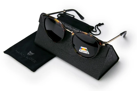Unisex saulesbrilles RED TORTOISE MA07-02