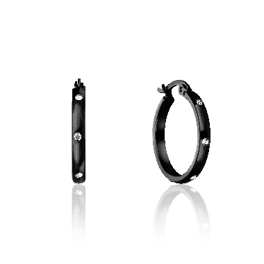 Rotu auskari Sparkle in Black