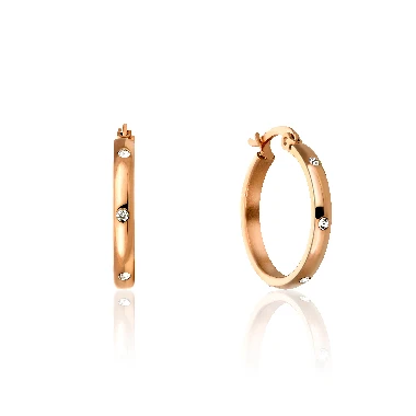 Rotu auskari Sparkle in Rose gold
