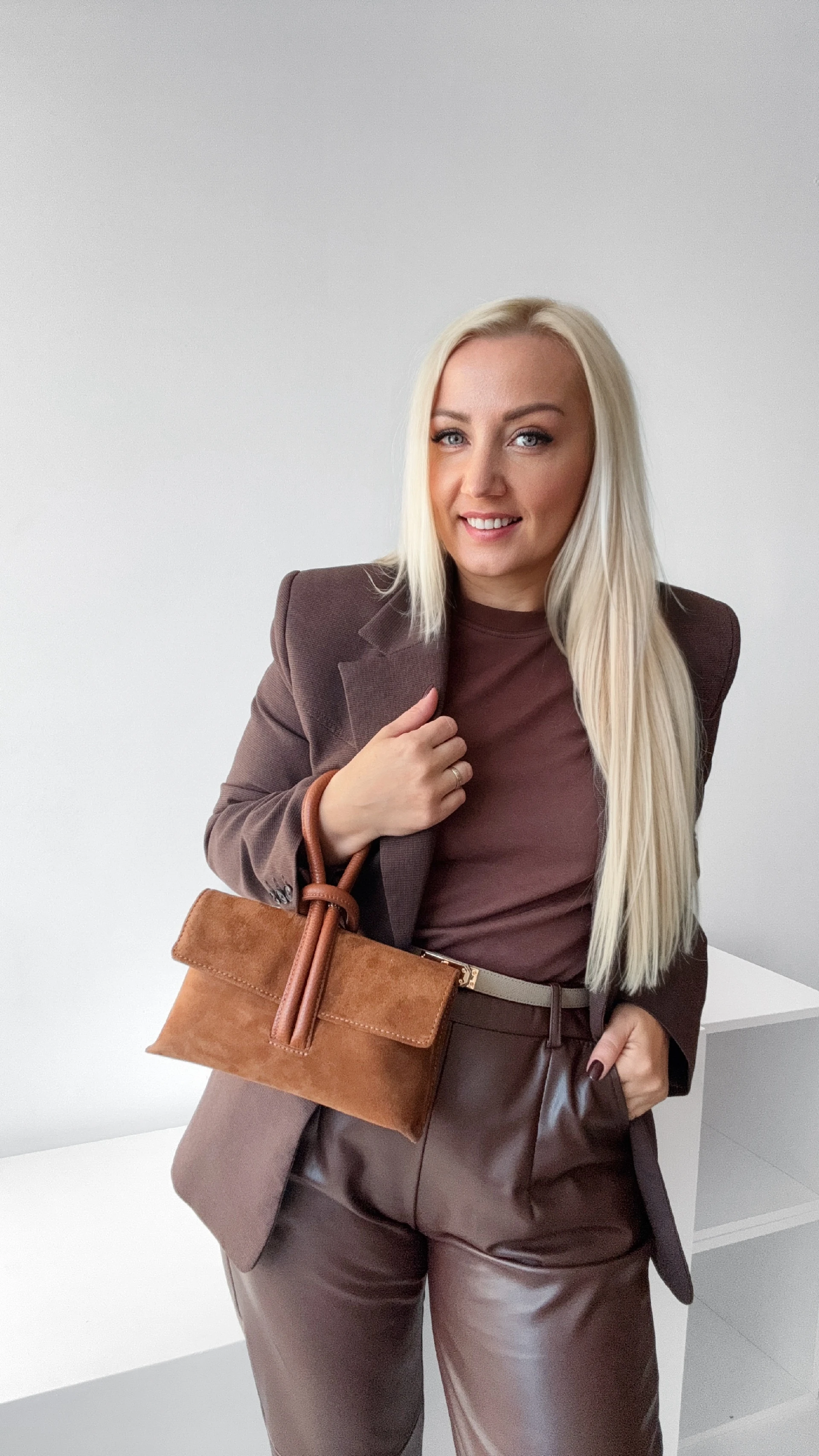 Zamšādas klača soma 95565