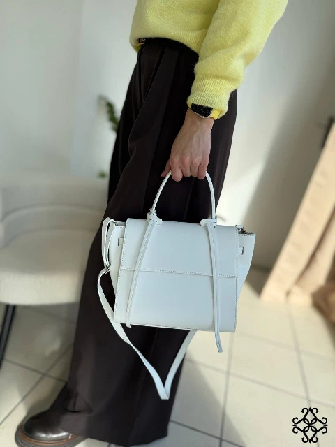 Leather handbag 80146