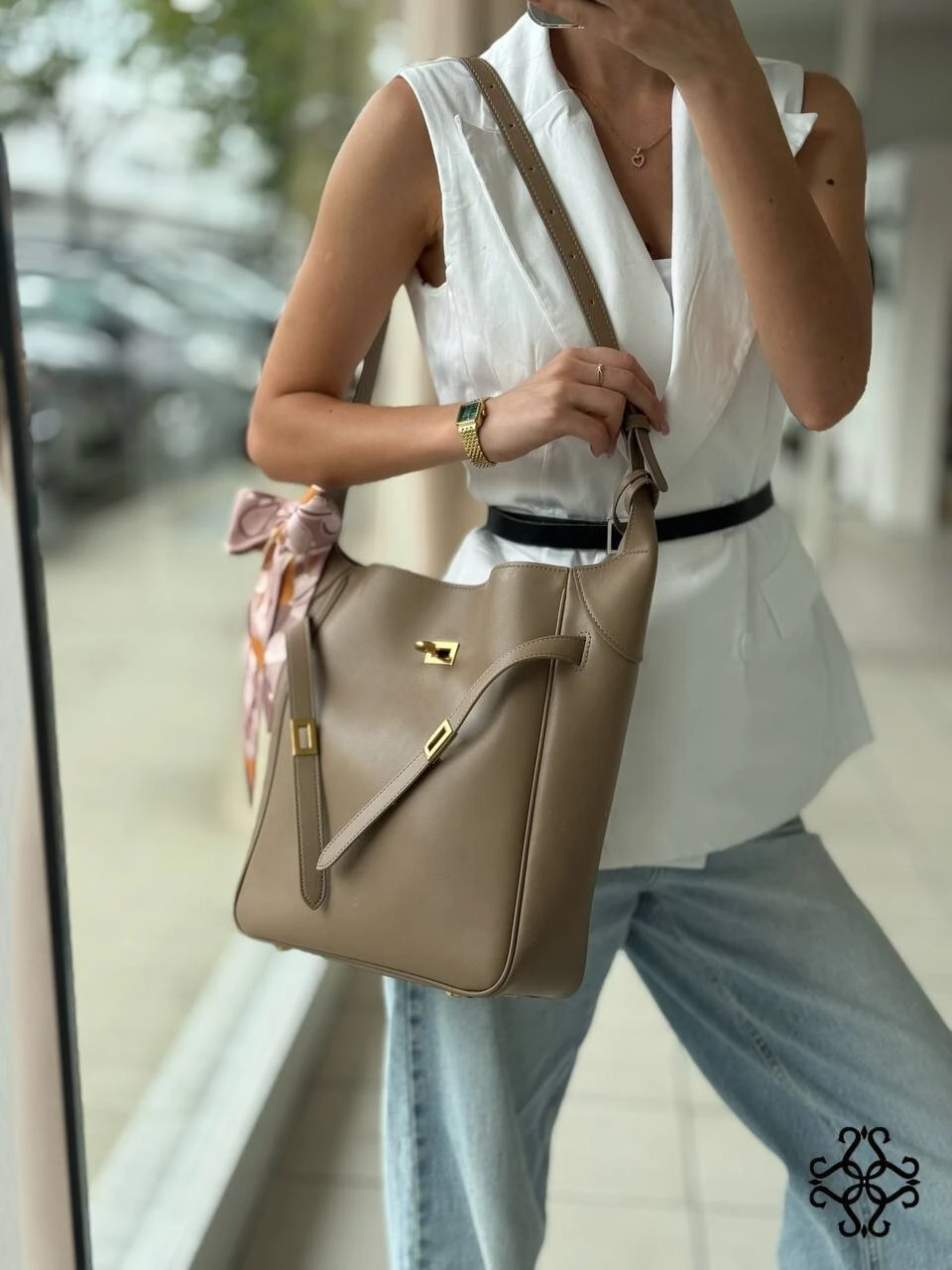 Ādas pleca soma 8085